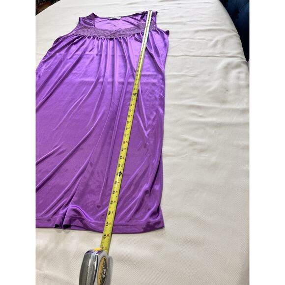 Lati Fashion Nightgown Sleeveless Lace Collar Size XL See Measurements - Picture 7 of 7